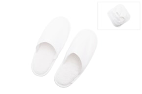 CHINELOS ADULTO TECIDO BRANCO 26.5X12CM ZA2