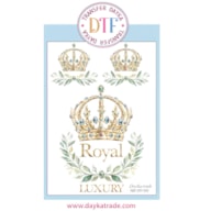 TRANSFER DTF-019G 20X28.5CM CORONAS ROYAL LUXURY
