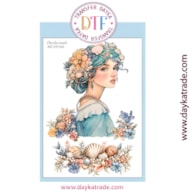 TRANSFER DTF-003G 20X28.5CM CHICA Y FLORES