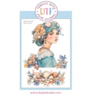 TRANSFER DTF-003G 20X28.5CM CHICA Y FLORES