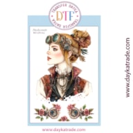 TRANSFER DTF-011P 14.28X19CM DAMA