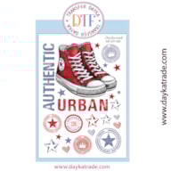 TRANSFER DTF-008P 14.28X19CM ZAPATILHAS AUTHENTIC URBAN