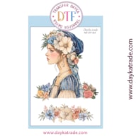 TRANSFER DTF-004G 20X28.5CM CHICA Y FLORES
