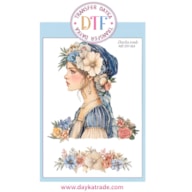 TRANSFER DTF-004G 20X28.5CM CHICA Y FLORES