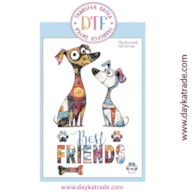 TRANSFER DTF-027P 14.28X19CM CAES BEST FRIENDS