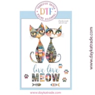 TRANSFER DTF-028P 14.28X19CM GATOS