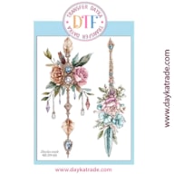 TRANSFER DTF-035P 14.28X19CM FLECHAS CON FLORES