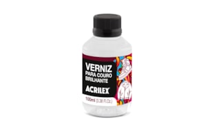 VERNIZ PARA TINTA COURO 100ML BRILHANTE 13012 ACRILEX