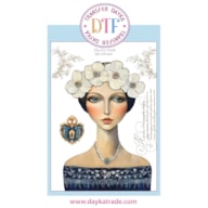 TRANSFER DTF-040P 14.28X19CM CHICA CON FLORES