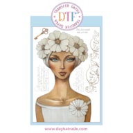 TRANSFER DTF-039P 14.28X19CM CHICA CON FLORES