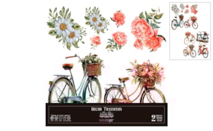 DECOR TRANSFERS 30X30CM BIKES PFY-14797