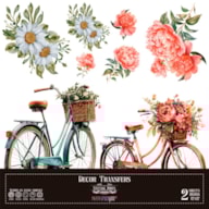 DECOR TRANSFERS 30X30CM BIKES PFY-14797