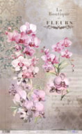 RICE PAPER 54X33CM LA VIE EN FLEURS PINK ORCHID  PFY-15092