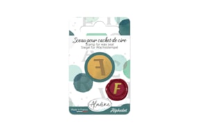 SINETE LATÓN D. 1.9CM  70190 LETRA F BLISTER