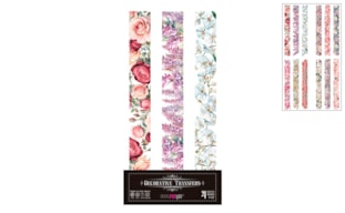 DECOR TRANSFERS 15X30CM BORDERS FLORES PFY-14619