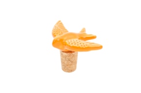 ANDORINHA C/ROLHA CORTIÇA 8.5X6X4CM NARANJA