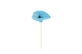 FLOR JARRO D.7.5 X 24CM AZUL