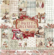 BLOCO 12 PAPELES SCRAP 30.5x31.8cm SWEET DECEMBER PFY-15318