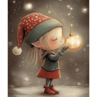 TRANSFER DTF FABRIC 25X30CM CHRISTMAS LIGHTS 4 ARTIS DECOR