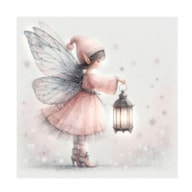 TRANSFER DTF TEXTIL 24X23CM LANTERN FAIRY  1ARTIS DECOR