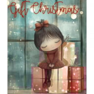 TRANSFER DTF FABRIC 25X30CM GIFT CHRISTMAS ARTIS DECOR
