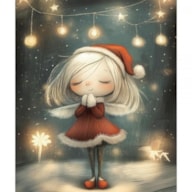 TRANSFER DTF FABRIC 25X30CM CHRISTMAS LIGHTS 3 ARTIS DECOR