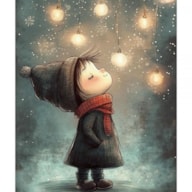 TRANSFER DTF FABRIC 25X30CM CHRISTMAS LIGHTS 2 ARTIS DECOR