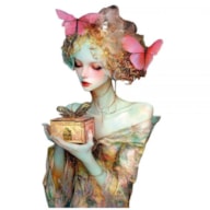TRANSFER DTF TEXTIL 25X30CM GOLD LADY 4 ARTIS DECOR