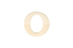 Wooden letters O, 4 cm,  RAYHER
