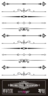 DECOR TRANSFERS 15X30CM LEAVES BAROQUE BORDERS PFY-15236