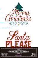 DECOR TRANSFERS 20X30CM LEAVES CHRISTMAS PFY-15241