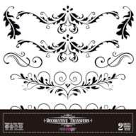 DECOR TRANSFERS 30X30CM LEAVES (ORNAMENTAL) PFY-15245