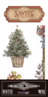 DECOR TRANSFERS 15X30CM SANTA´S WORKSHOP PFY-15197