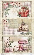 RICE PAPER 54X33CM SWEET DECEMBER VII  PFY-15383