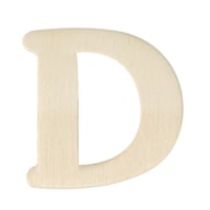 LETRA D MADEIRA 4CM  RAYHER
