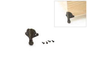 SET 4 OLD GOLD FEET 3.2X4.4CM