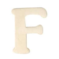 LETRA F MADEIRA 4CM  RAYHER