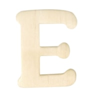 Wooden letters E, 4 cm, RAYHER