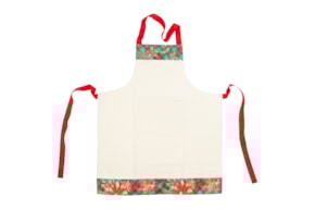 DELANTAL DE COCINA  62.5 X 75 /100CM AJEDREZ ROJO 2034VO