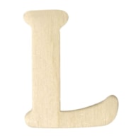 LETRA L MADERA 4CM  RAYHER