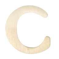 LETRA C MADERA 4CM  RAYHER