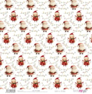 PAPELE SCRAP 30.5X31.8CM SANTA & FRIENDS PFY-15389