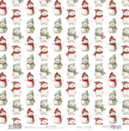 PAPELE SCRAP 30.5X31.8CM SANTA & FRIENDS PFY-15395