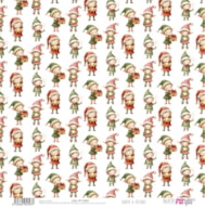 PAPELE SCRAP 30.5X31.8CM SANTA & FRIENDS PFY-15393