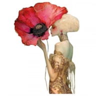 TRANSFER DTF TEXTIL 25X30CM GOLD LADY  3 ARTIS DECOR