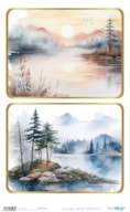 PAPEL ARROZ 54X33CM LANDSCAPE MOUNTAIN LAKE VI  PFY-15265