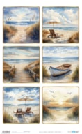 PAPEL ARROZ 54X33CM LANDSCAPE SUNNY BEACH I  PFY-15266
