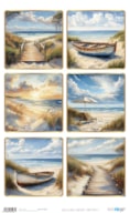 RICE PAPER 54X33CM LANDSCAPE SUNNY BEACH II  PFY-15267