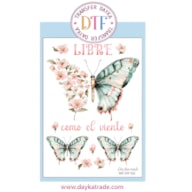 TRANSFER DTF-023P 14.28X19CM MARIPOSAS