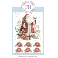 TRANSFER DTF-058P 14.28X19CM PAPA NOEL ROJOS